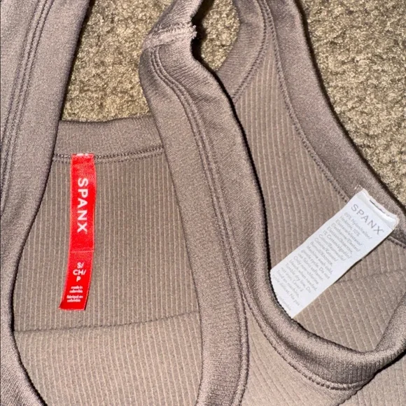 SPANX taupe ribbed bodysuit - Picture 5 of 6